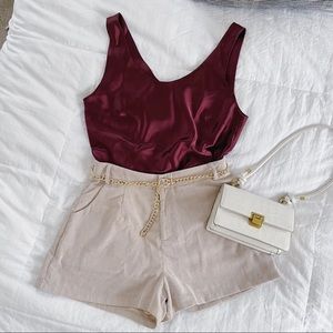 ASOS Design Swoop Neck Satin Cami